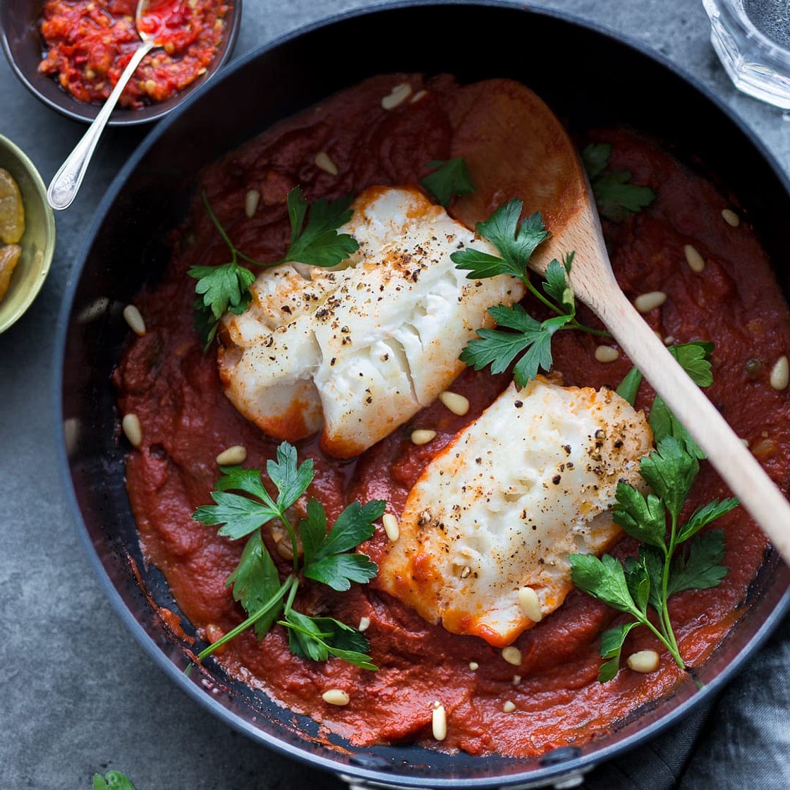 Cod alla Diavola - Whole30, Paleo