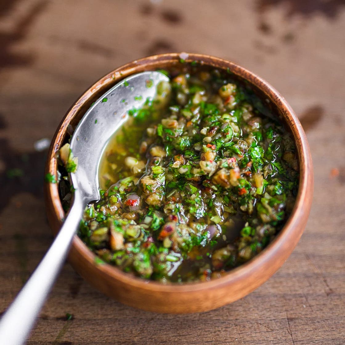 Walnut Salsa Verde - Paleo, Whole30