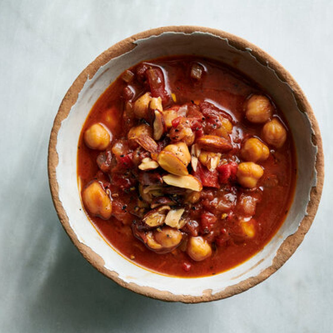 Pressure Cooker Chickpea, Red Pepper and Tomato Stew