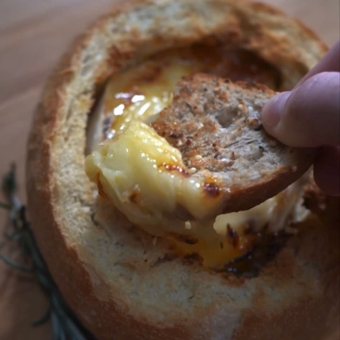 Air fryer baked brie