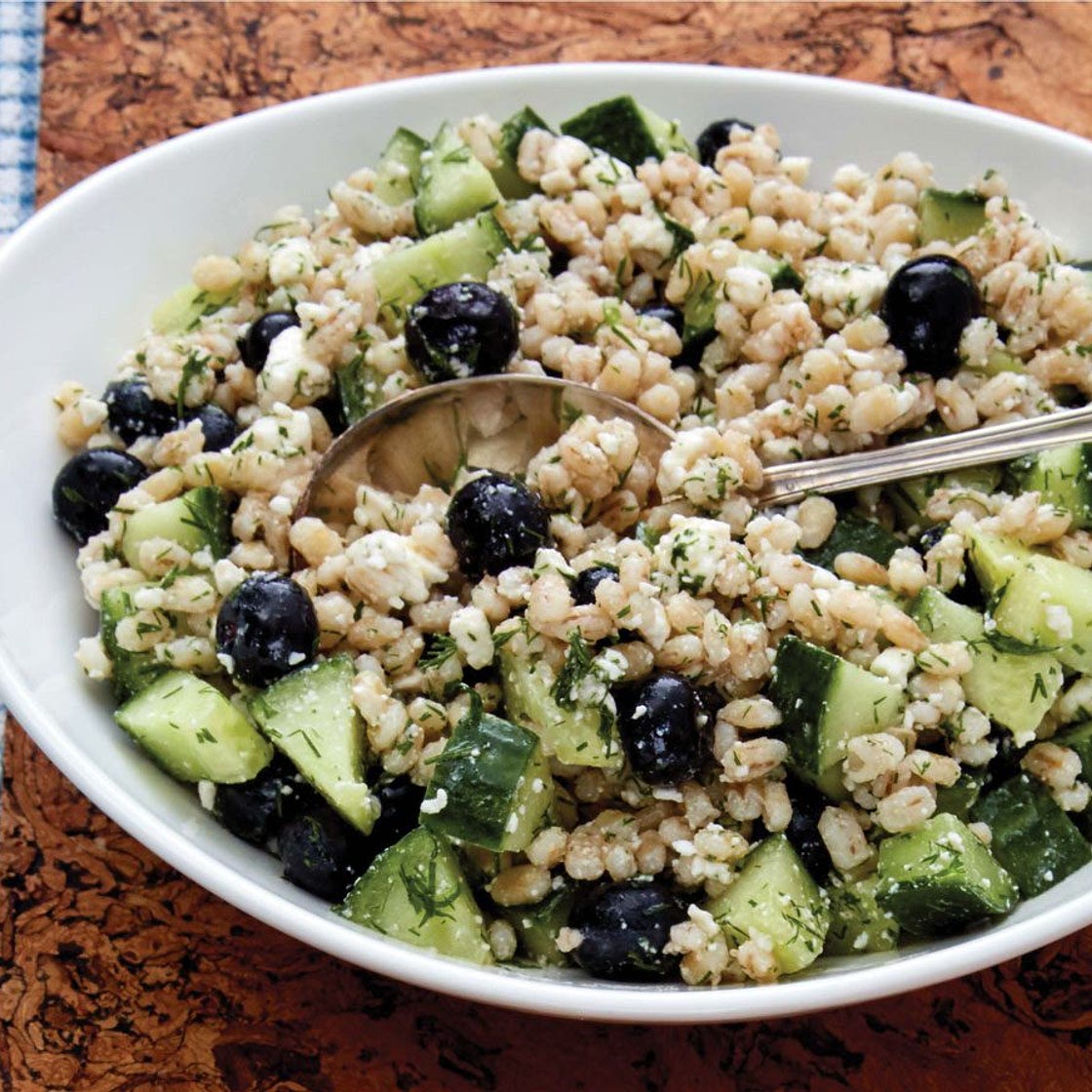 Blueberry Salad with Barley & Dill