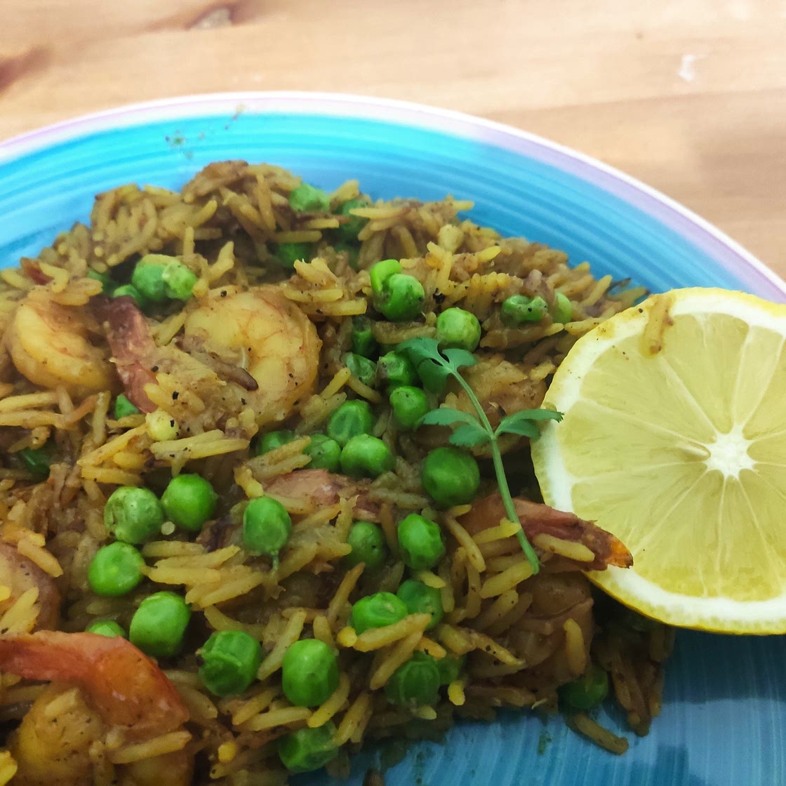 shrimp loaded rice