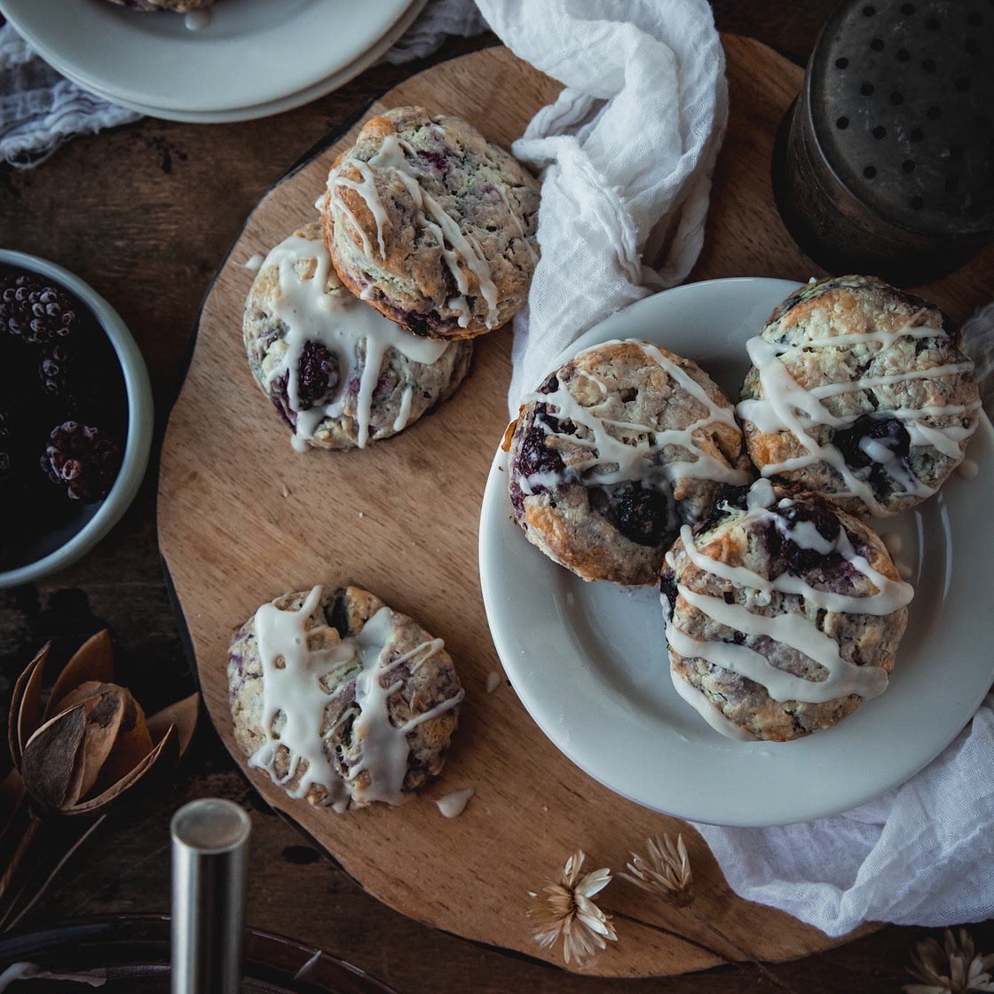 Vegan Mixed Berry Scones