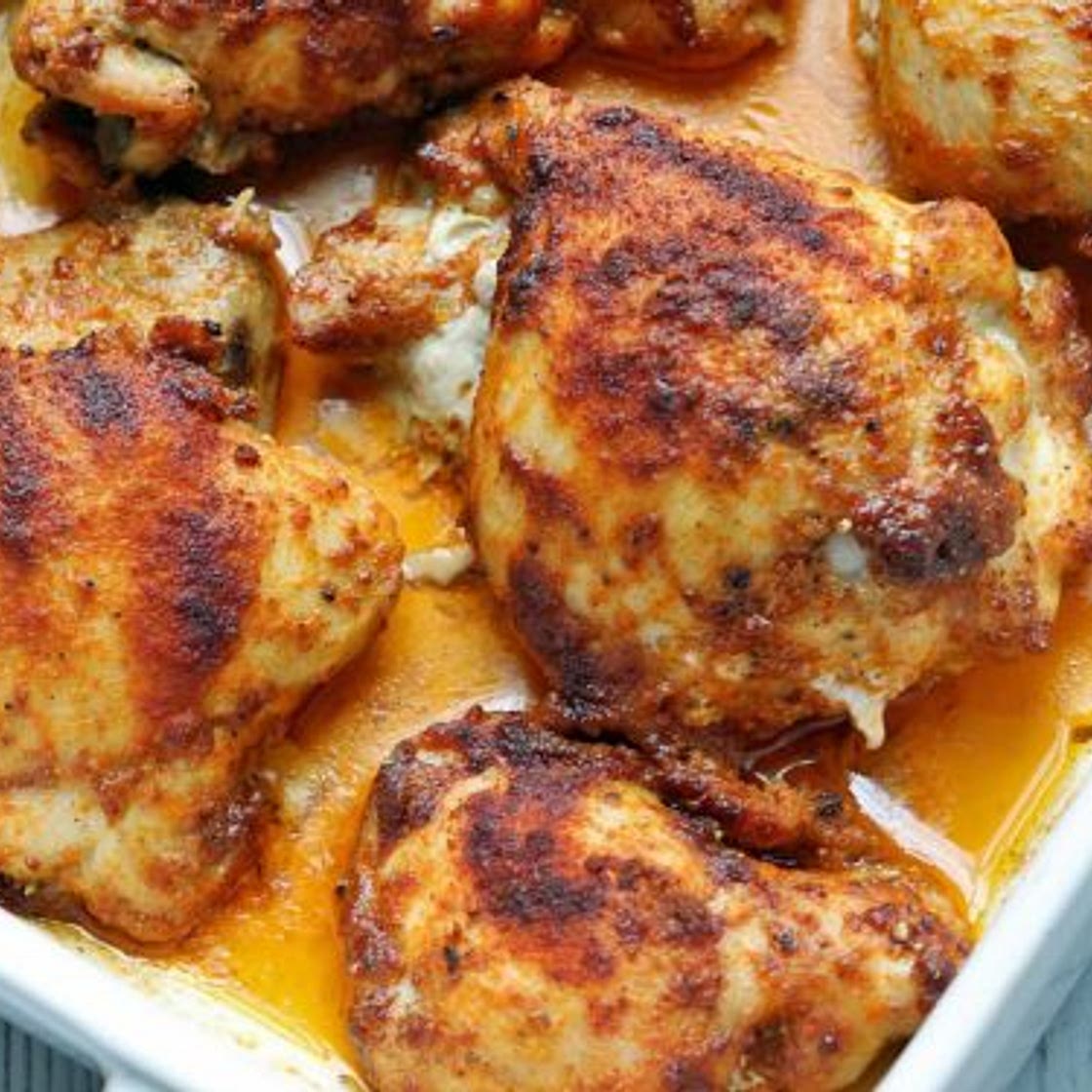 Spicy Baked Boneless Skinless Chicken Thighs