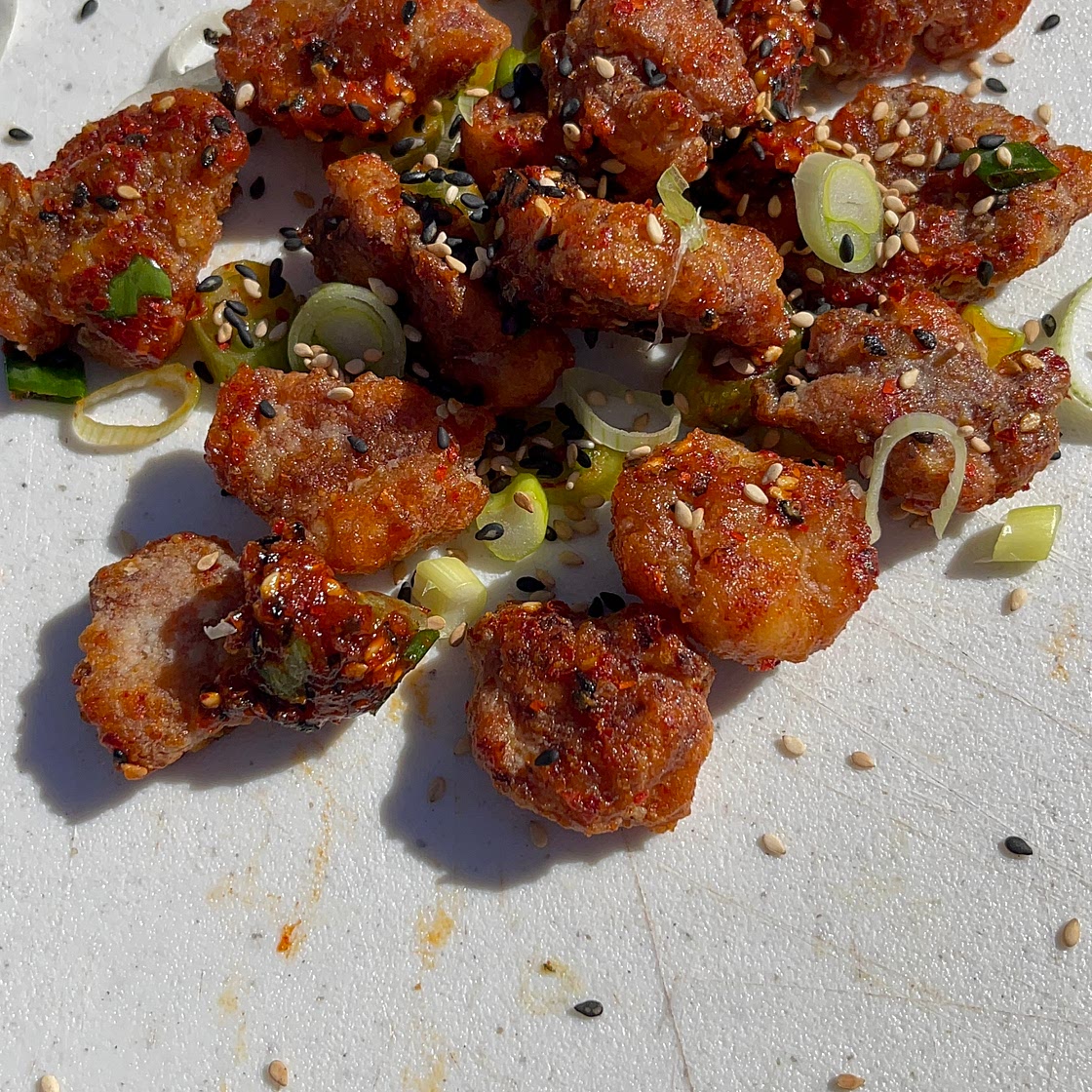  Korean Popcorn Style Vegan Seitan 