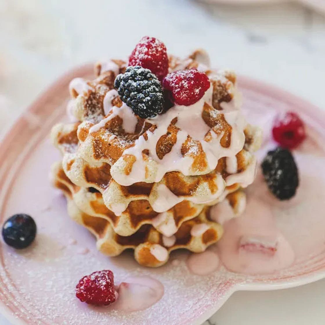 Healthy Fluffy Waffles - GF