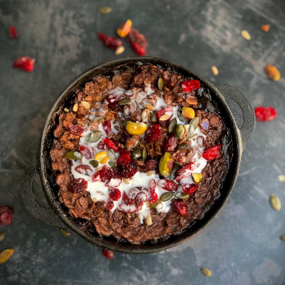 Baked Chocolate and Coconut Oats