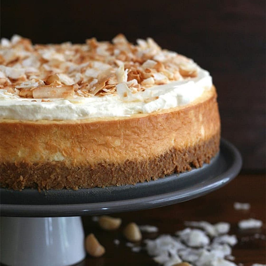 Coconut Cheesecake with Macadamia Nut Crust