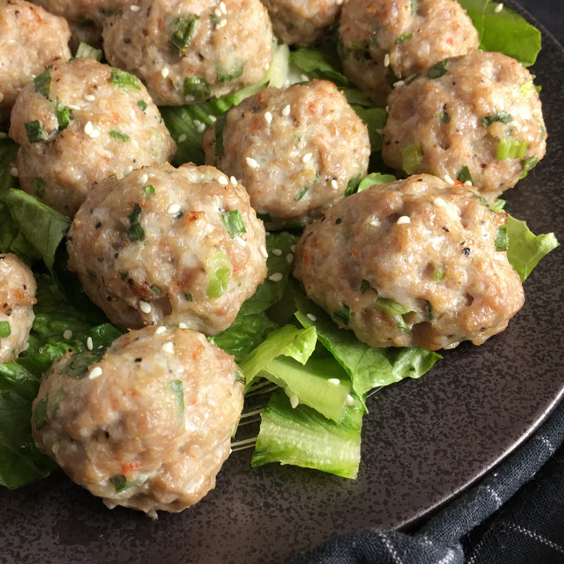 Asian Pork and Shrimp Meatballs