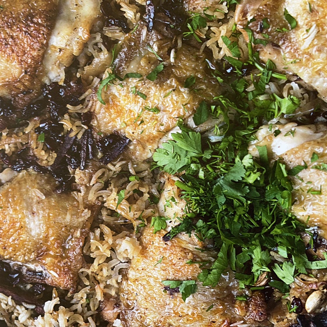 chicken with cardomamon rice