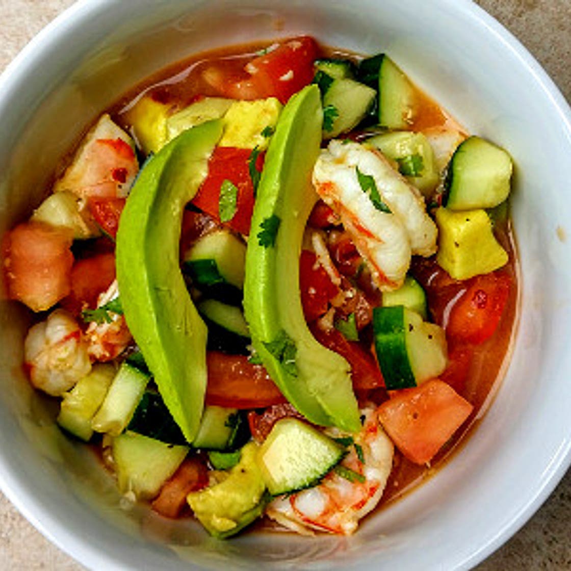 Keto Avocado Shrimp Mexican Ceviche