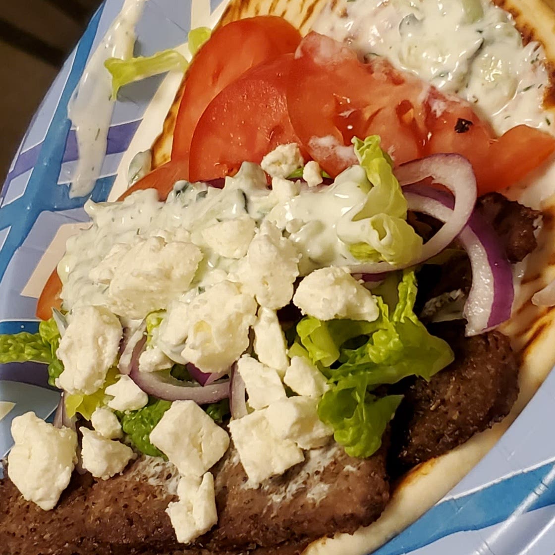 Gyros with Homemade Tzaziki Sauce