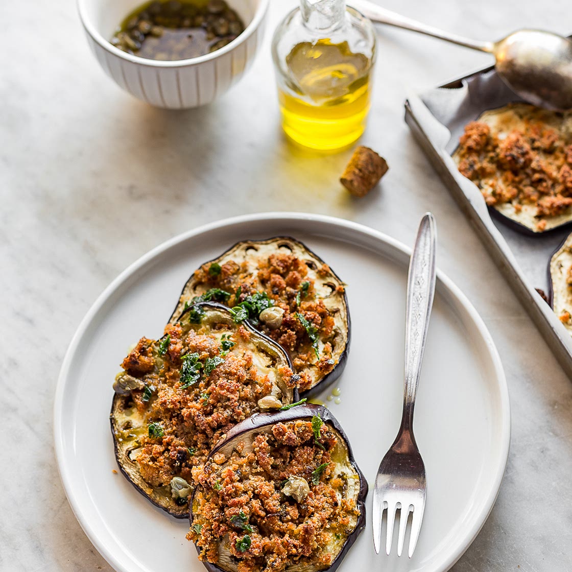Baked eggplants