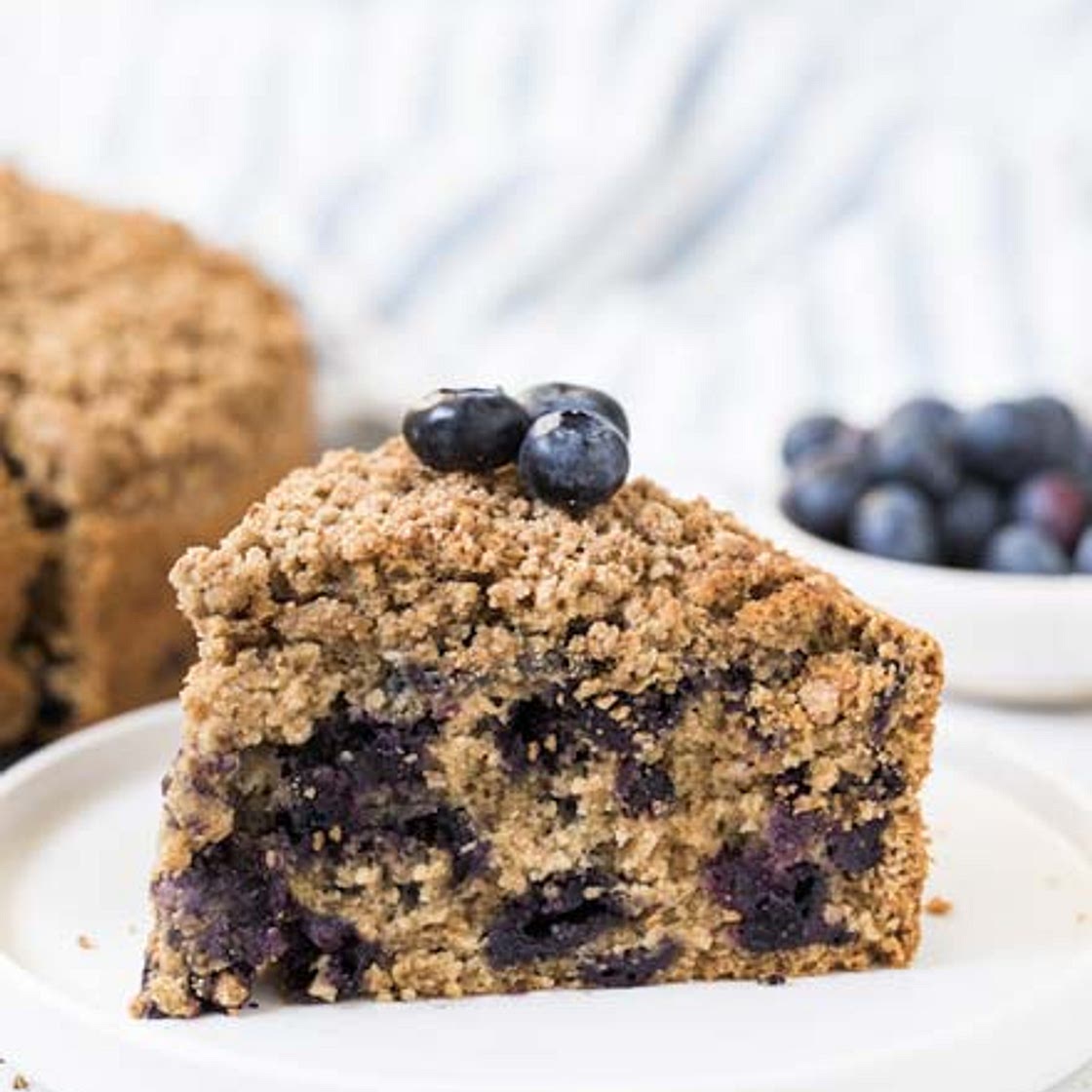 Wild Blueberry Buckle Cake