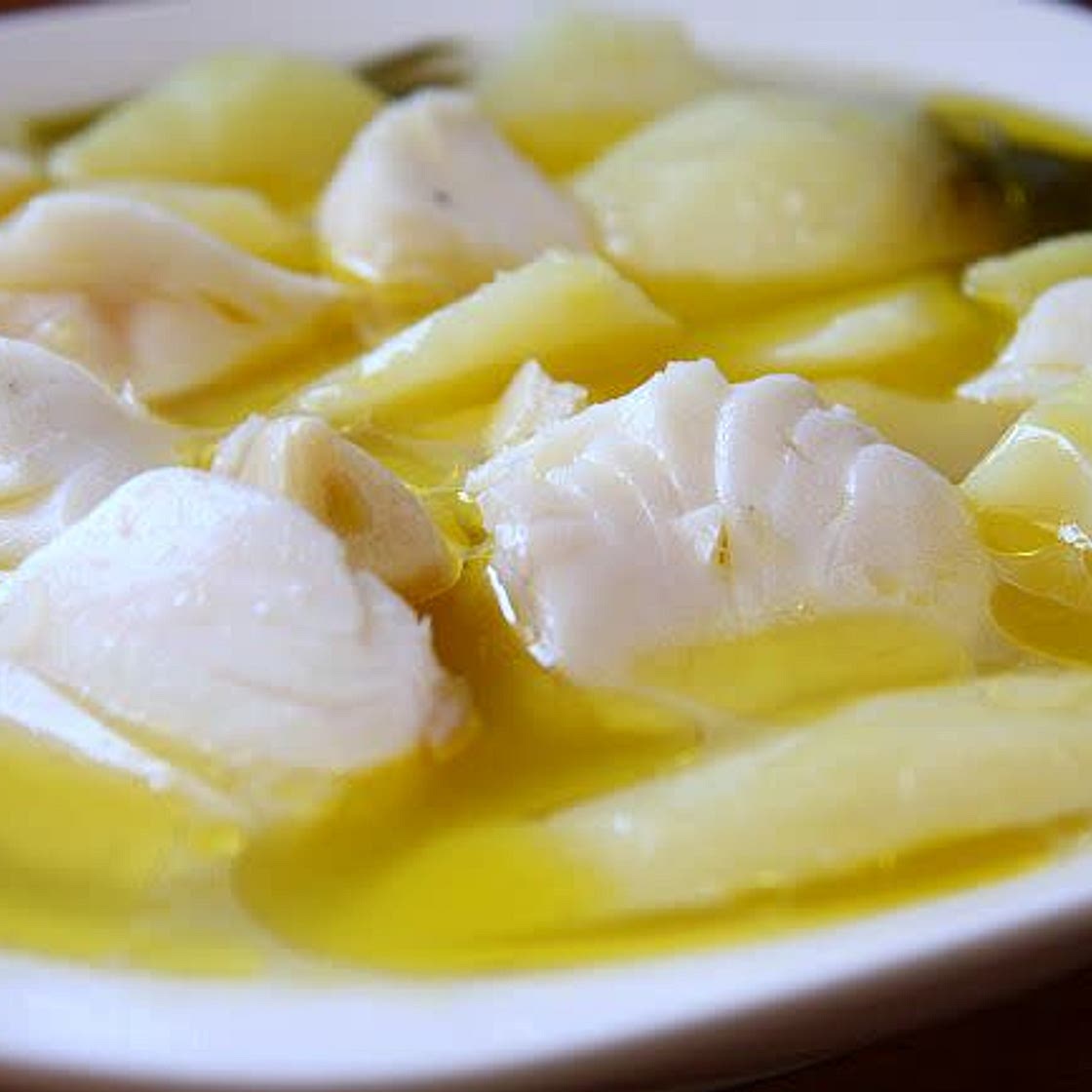 Hake & potato soup