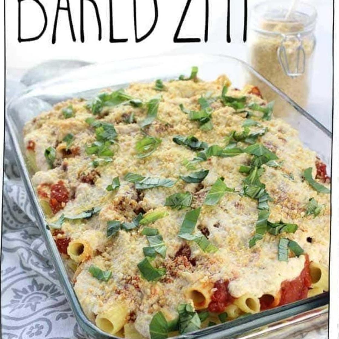 Classic Vegan Baked Ziti - It Doesn't Taste Like Chicken