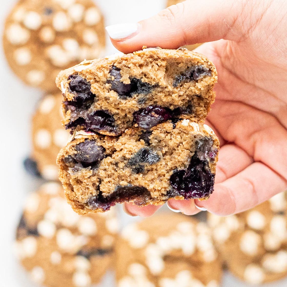 Moist Vegan Blueberry Muffins (oil-free, gluten-free)