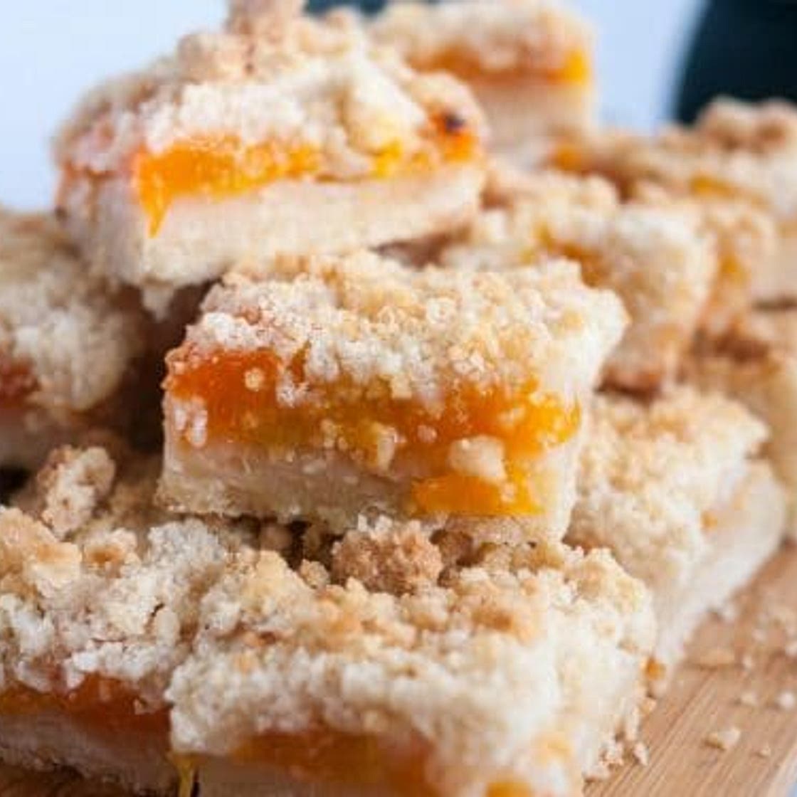 The BEST Homemade Apricot Crumble Squares