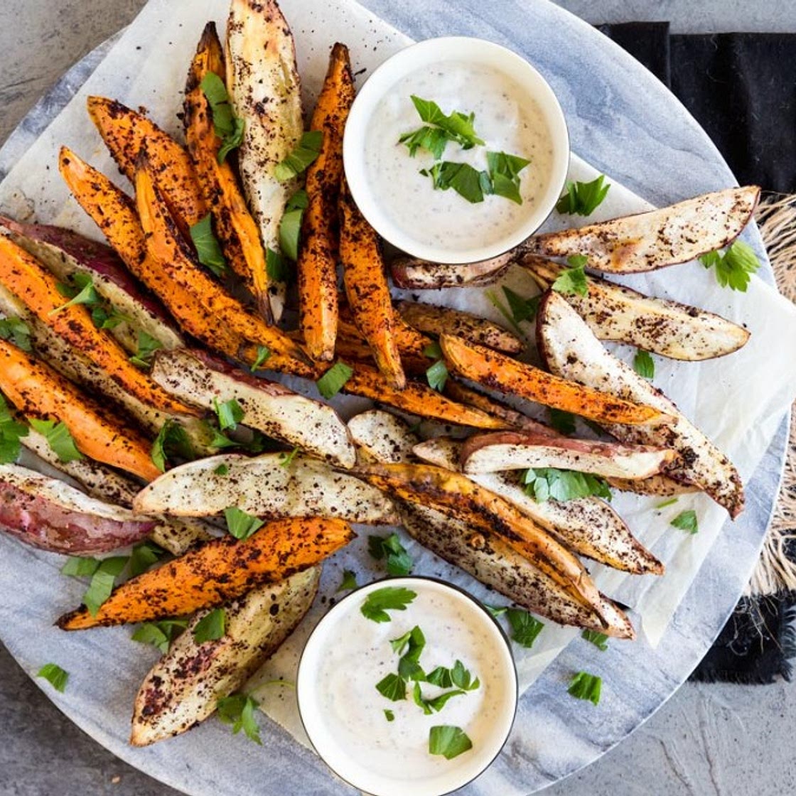 Sumac Sweet Potato Wedges