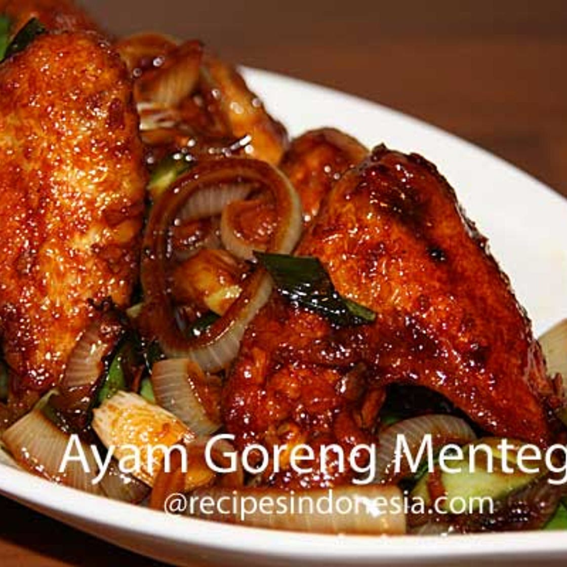 Indonesian Fried Chicken with Butter Sauce