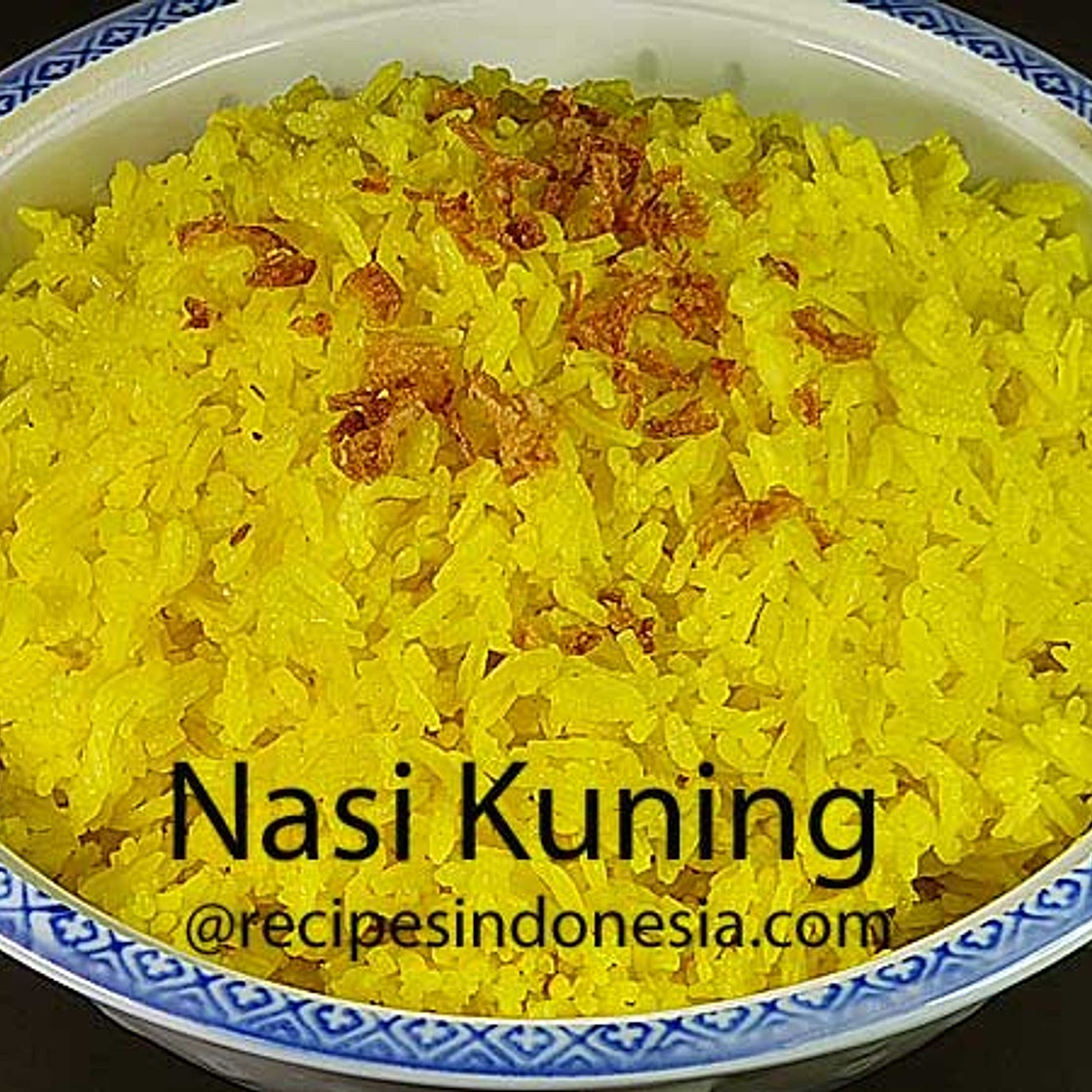 Indonesian Nasi Kuning | Yellow Turmeric Rice