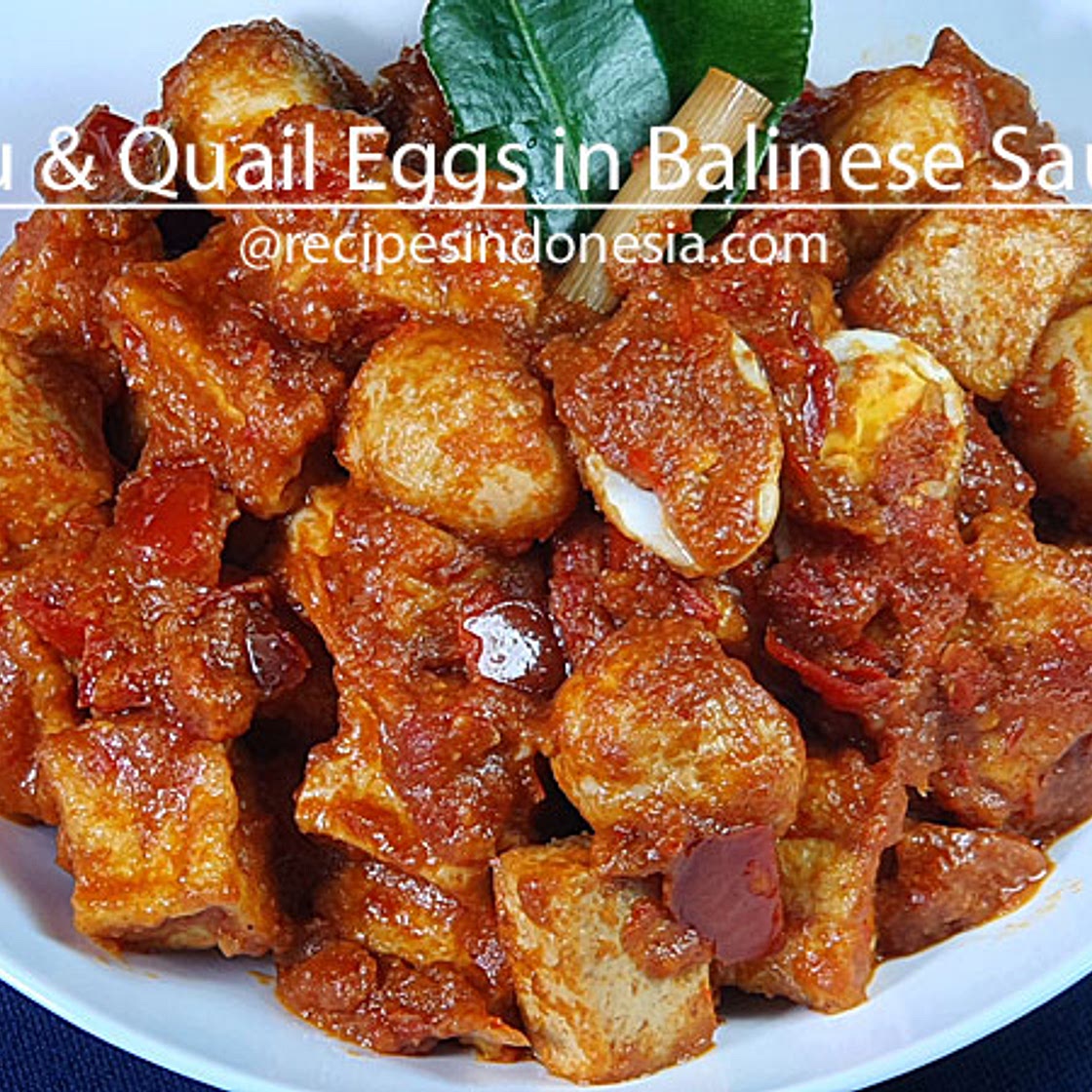 Balinese Tofu & Quail Eggs