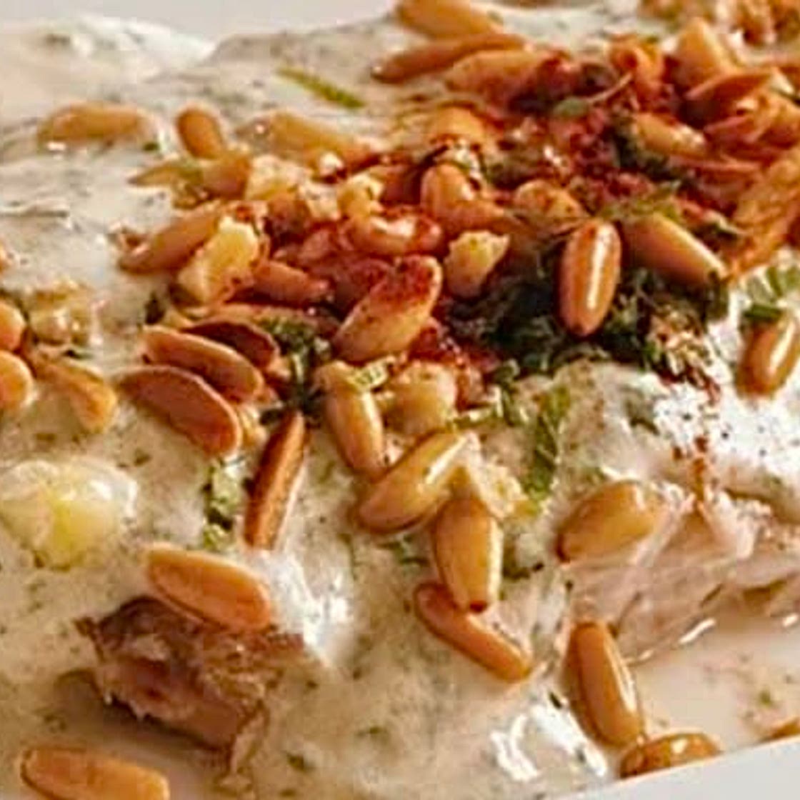 Samkeh Harrah (Spicy Fish with Tahini Sauce) سمكة حَرّه بالطحينة 