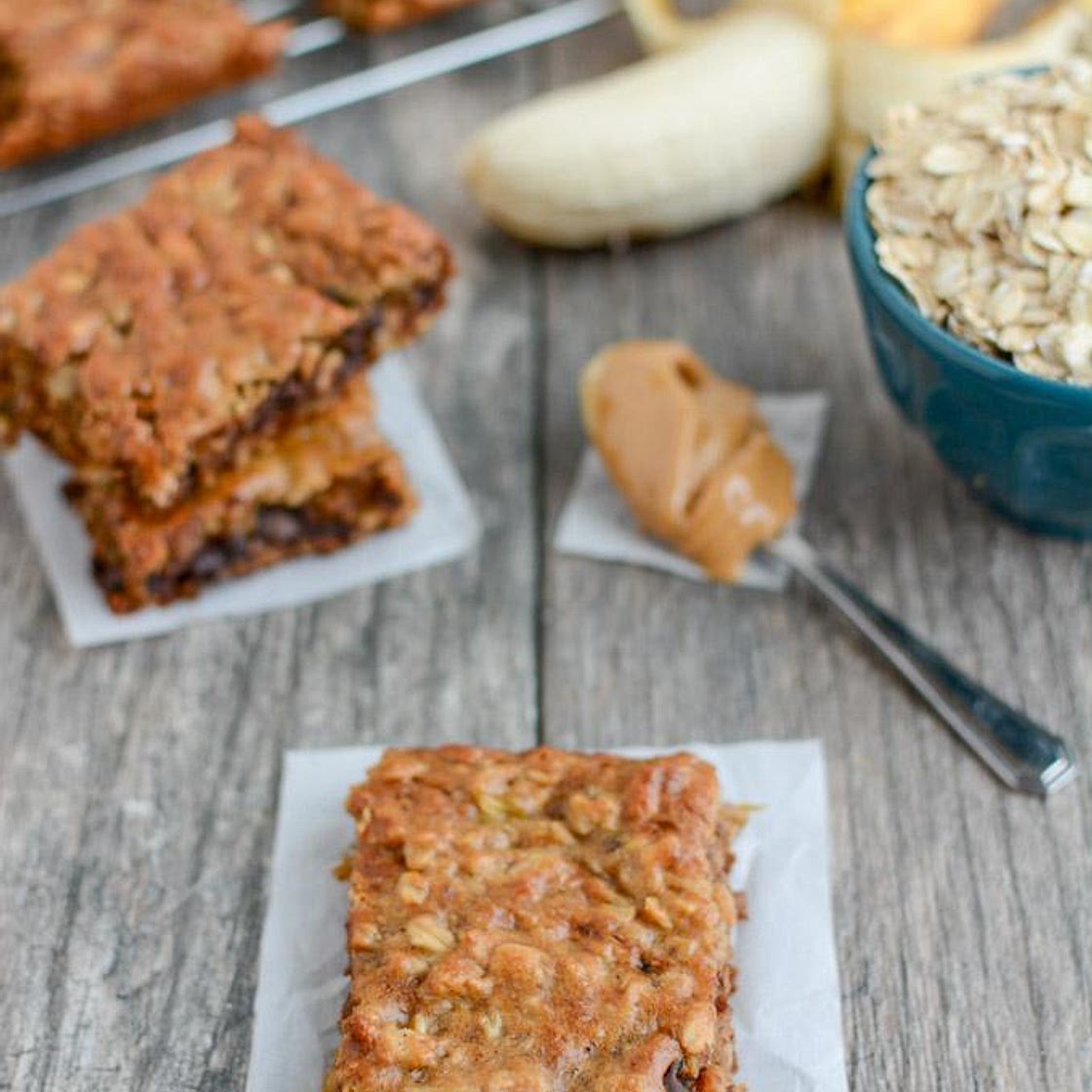 Easy Banana Oat Bars
