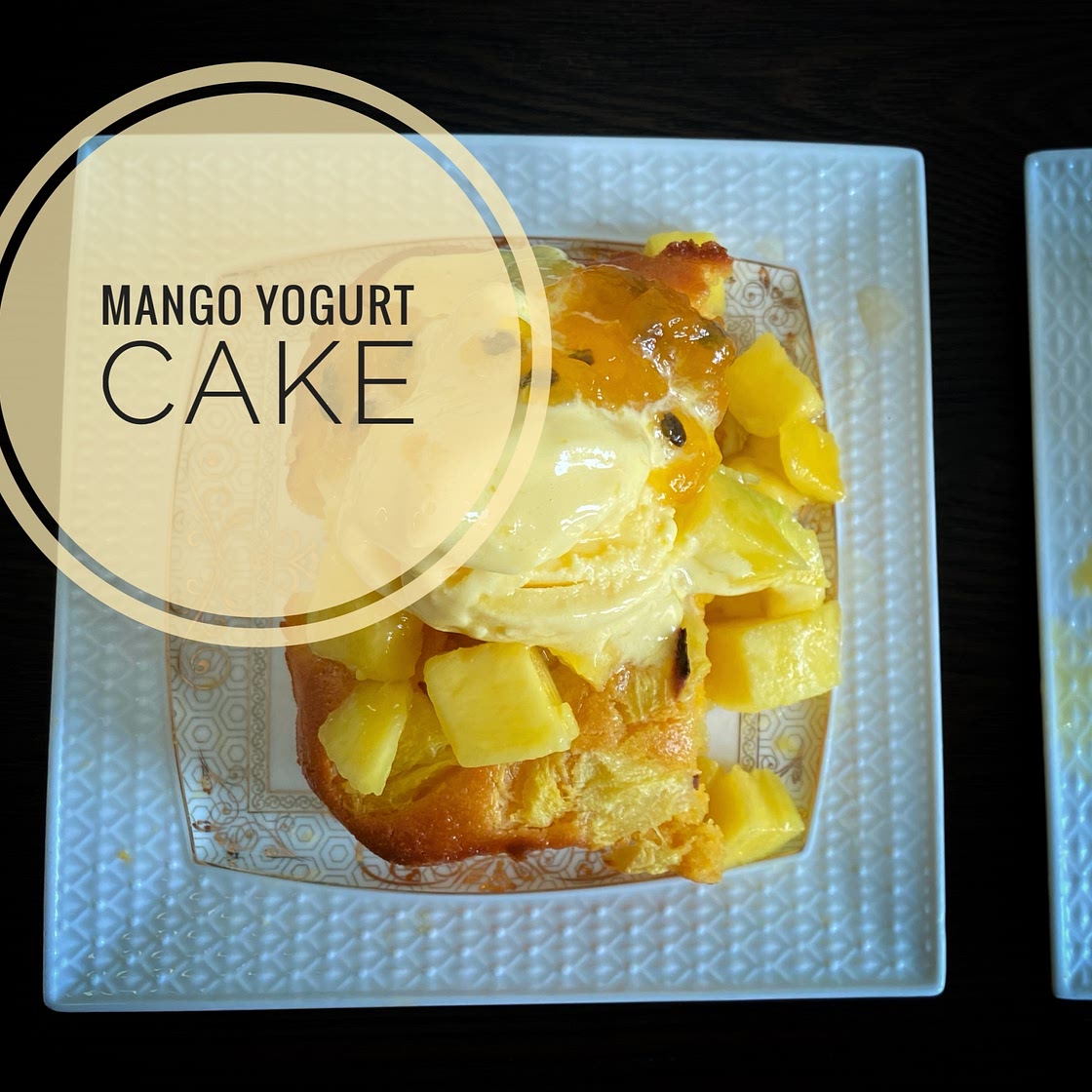 Mango yogurt cake 🥭
