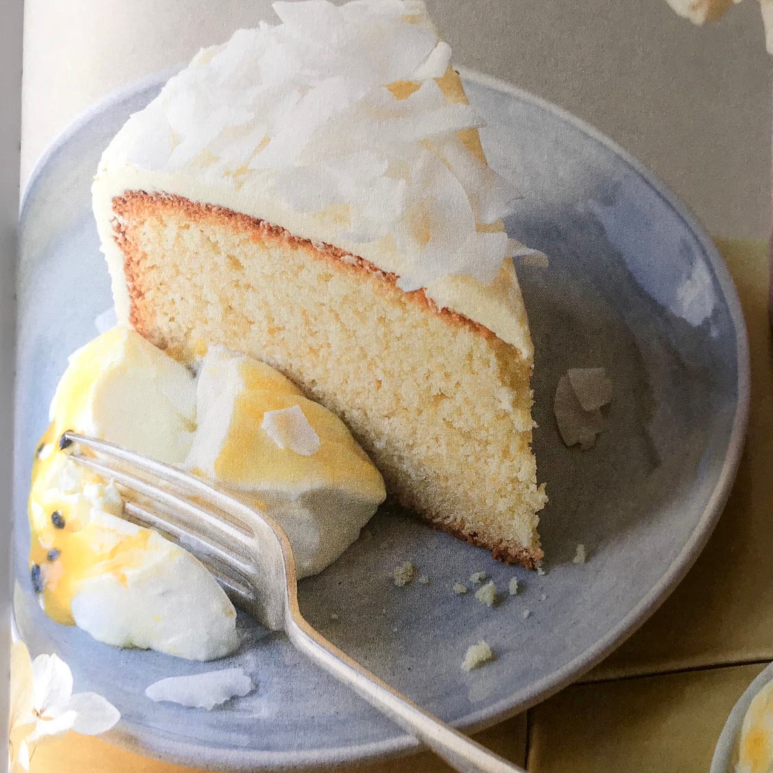 Coconut Lemon & Passionfruit Cake