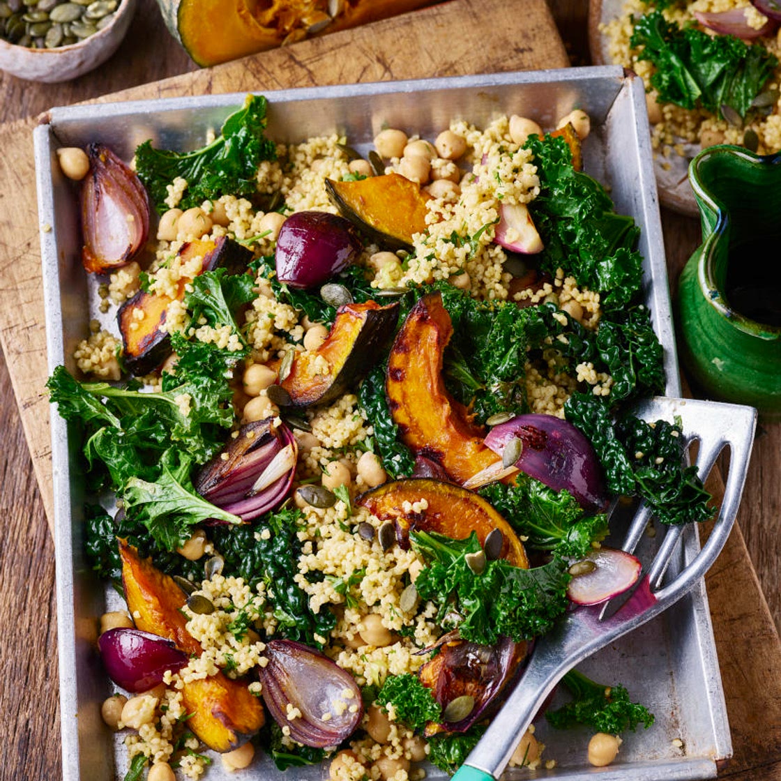 HERBY SQUASH & MILLET SALAD - Avant-Garde Vegan