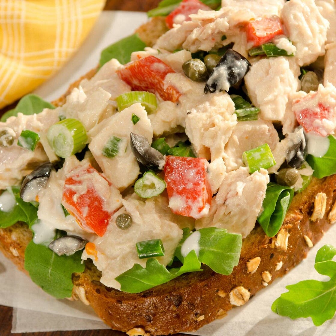 Open-Faced Mediterranean Tuna Sandwiches