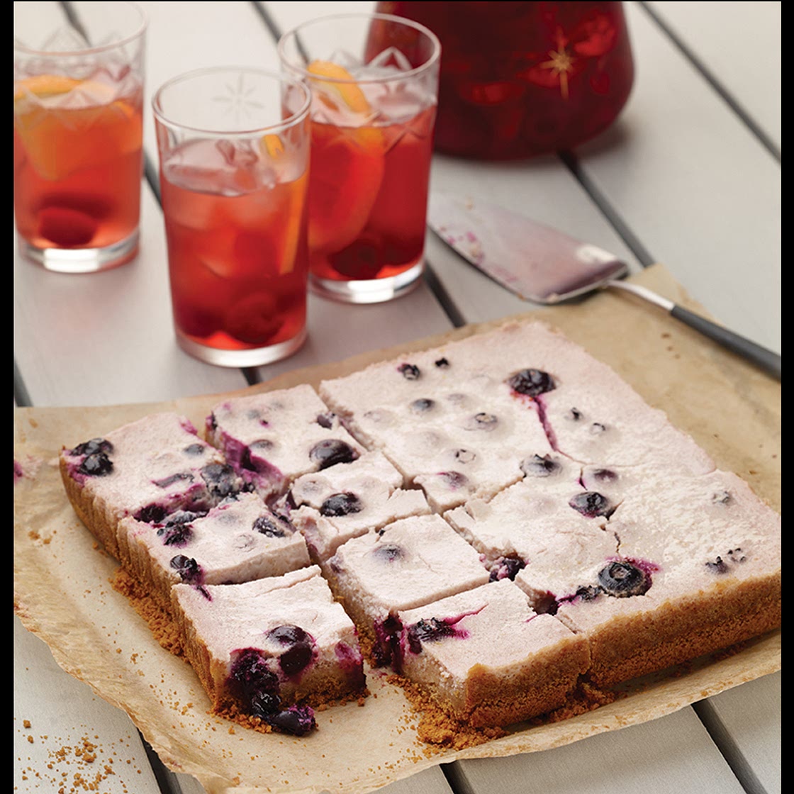Blueberry Yogurt Lemon Bars