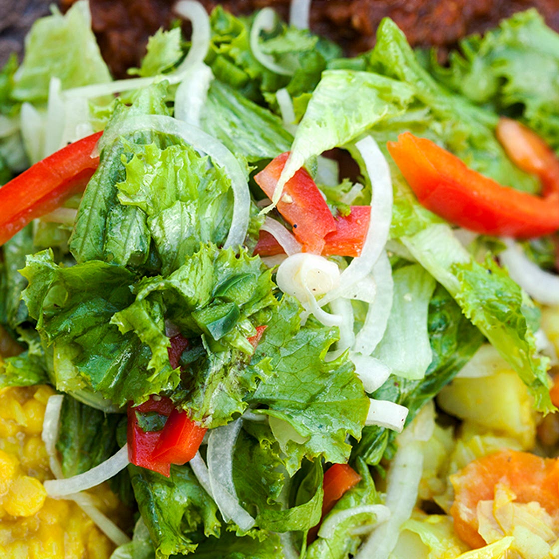 Ethiopian Feast: Ethiopian Green Salad
