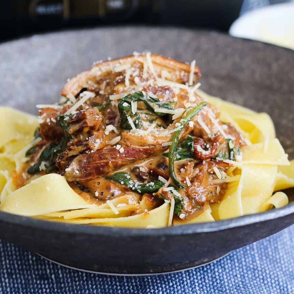Creamy Tuscan Slow Cooker Chicken