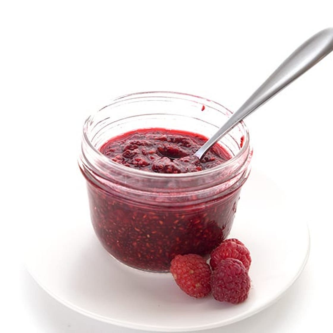 Raspberry Chia Seed Jam - Sugar-Free