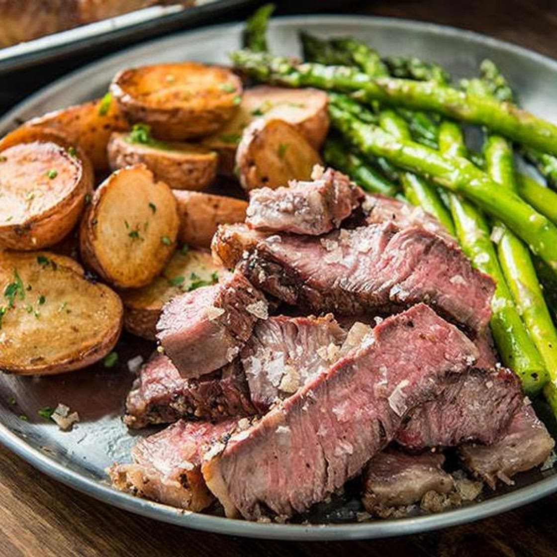 Reverse Seared Rib-Eye Steaks