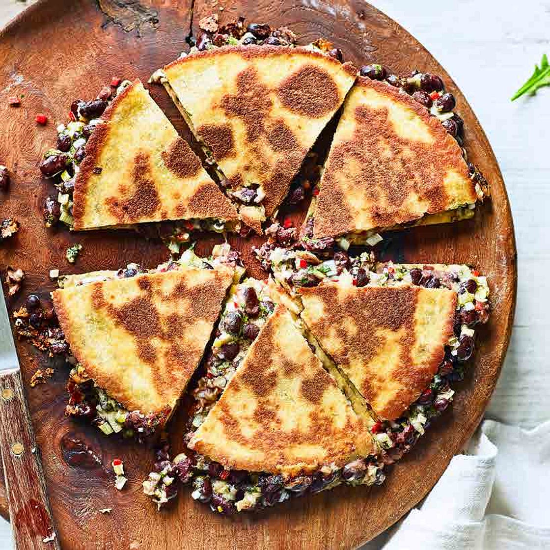 Black bean quesadillas