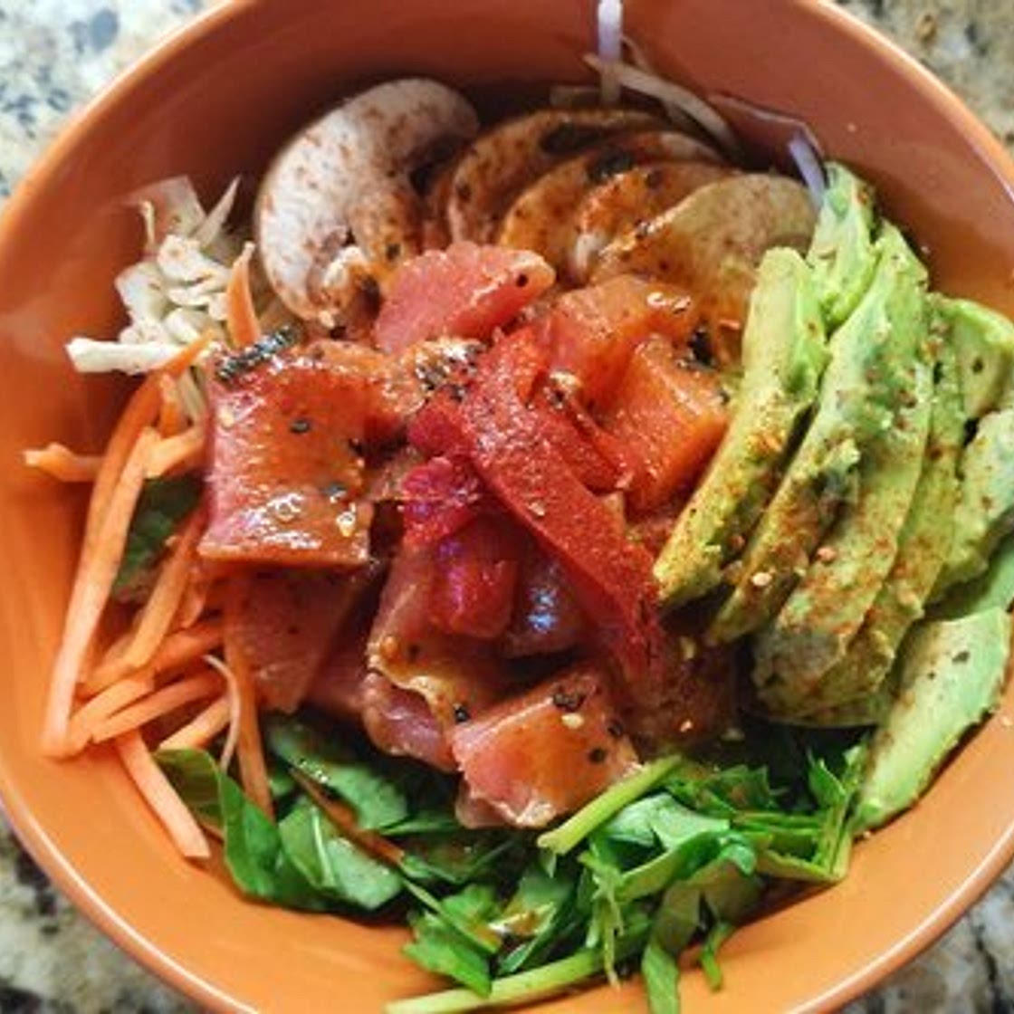 Ahi Tuna Poke Bowl — Spicin' and Dicin'