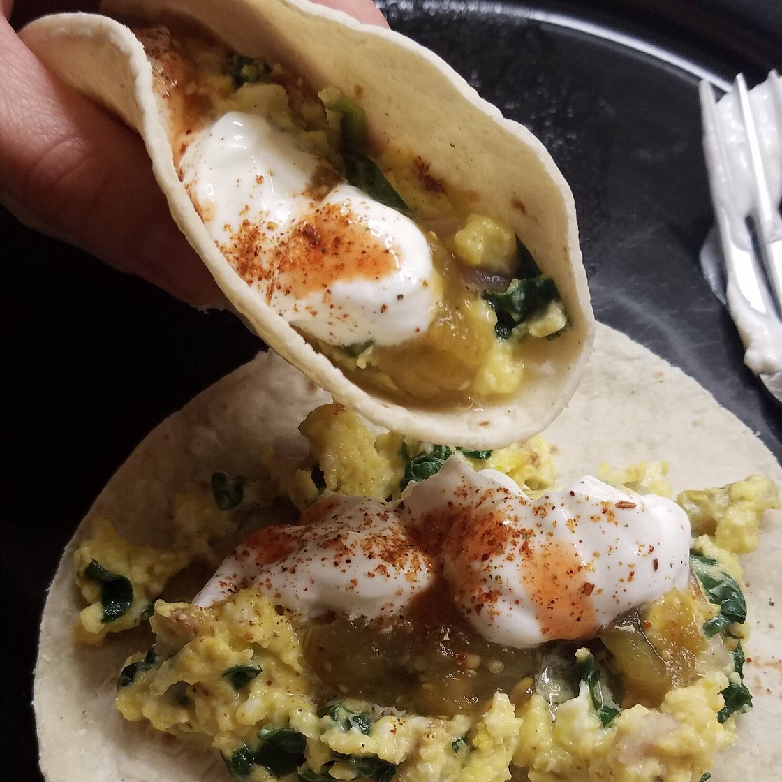 Easy Breakfast Tacos — Spicin' and Dicin'