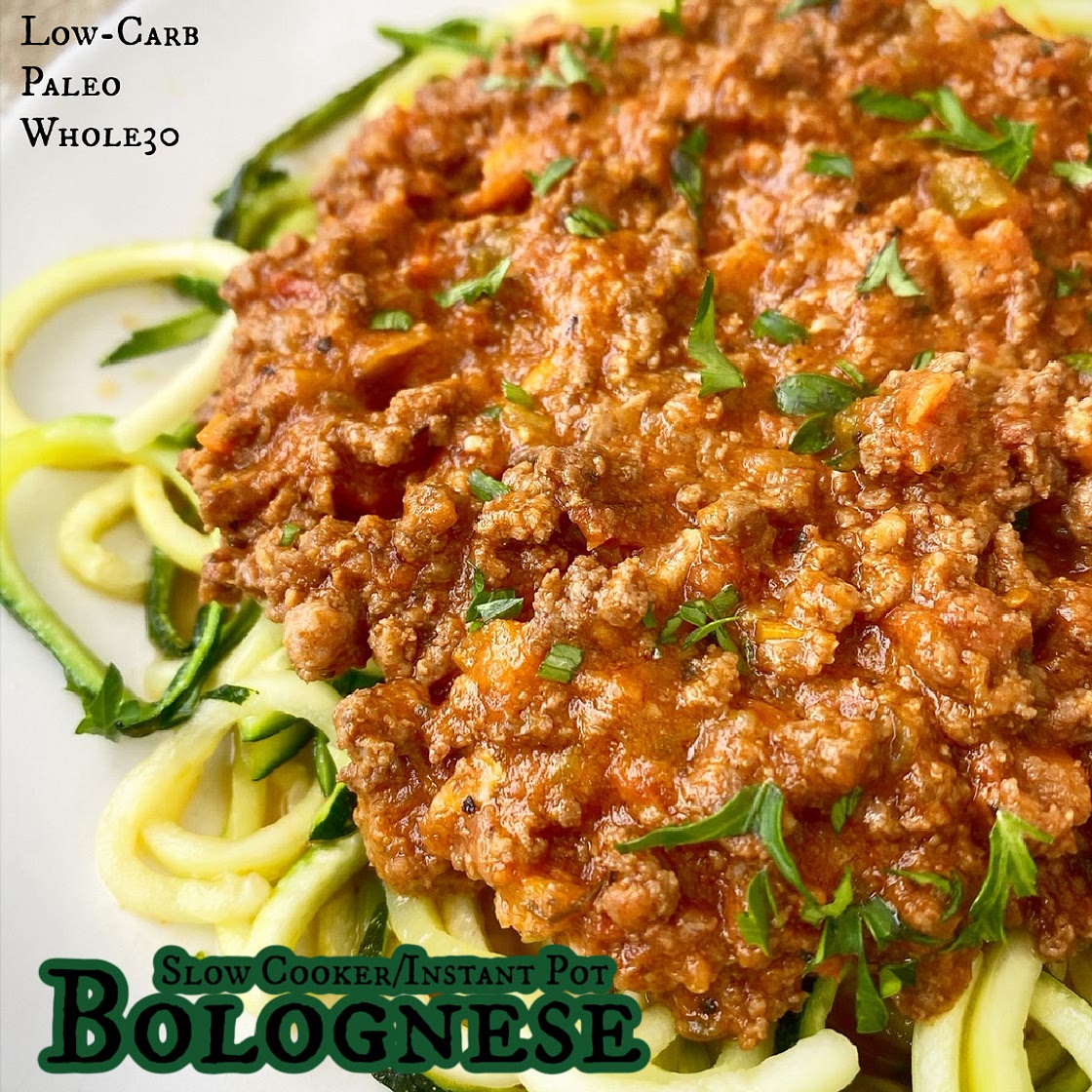 Slow Cooker/Instant Pot Bolognese (Low-Carb, Paleo, Whole30)