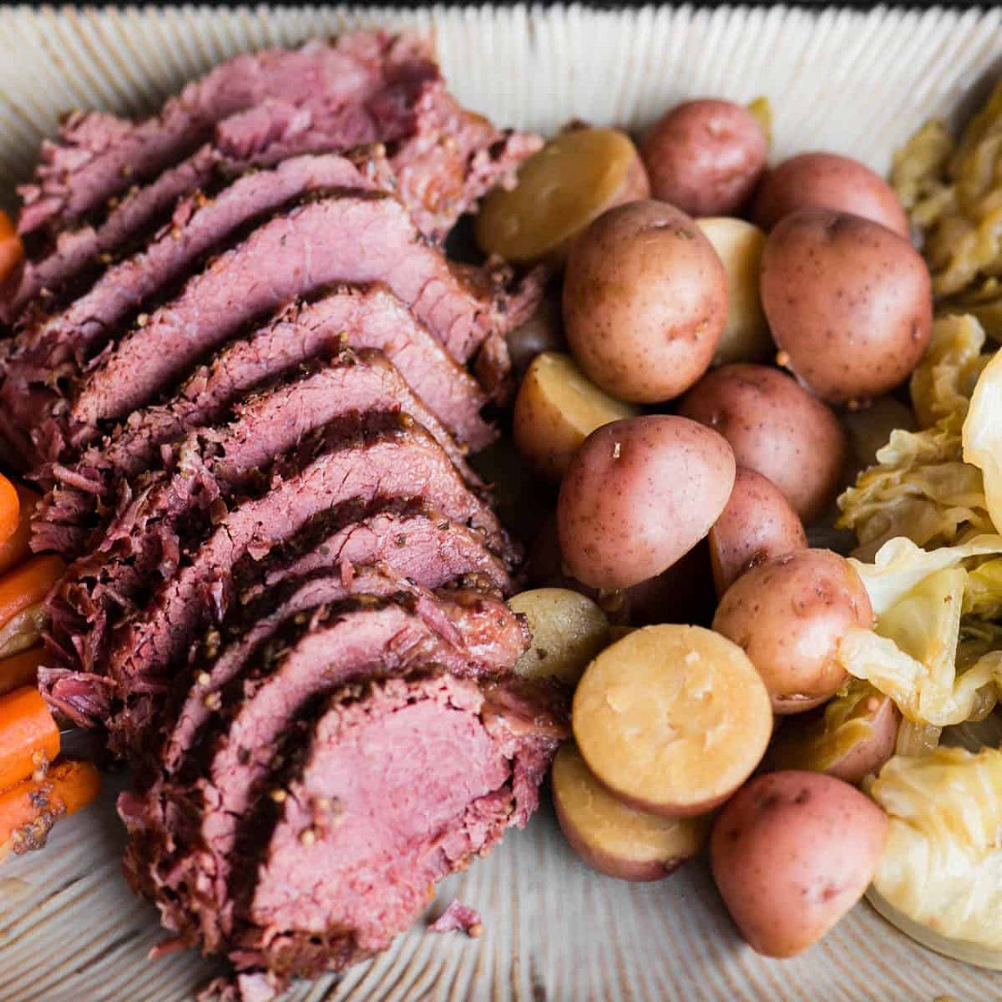 Pressure Cooker (Instant Pot) Corned Beef and Cabbage