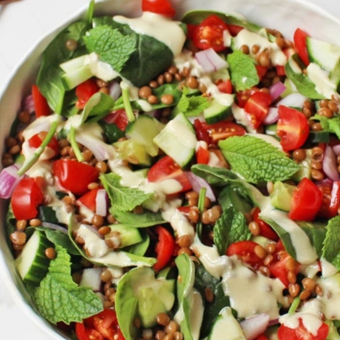 Chopped Lentil Salad