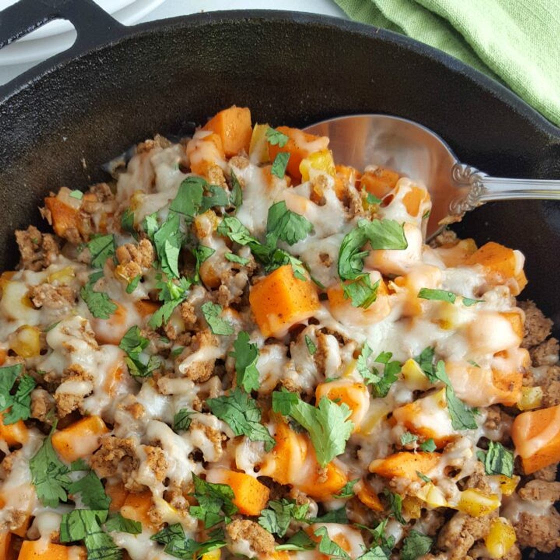 Ground Turkey Sweet Potato Skillet