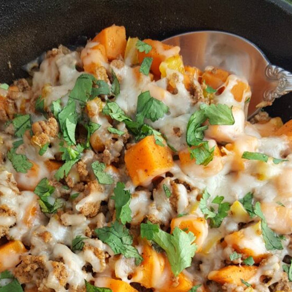 Ground Turkey Sweet Potato Skillet