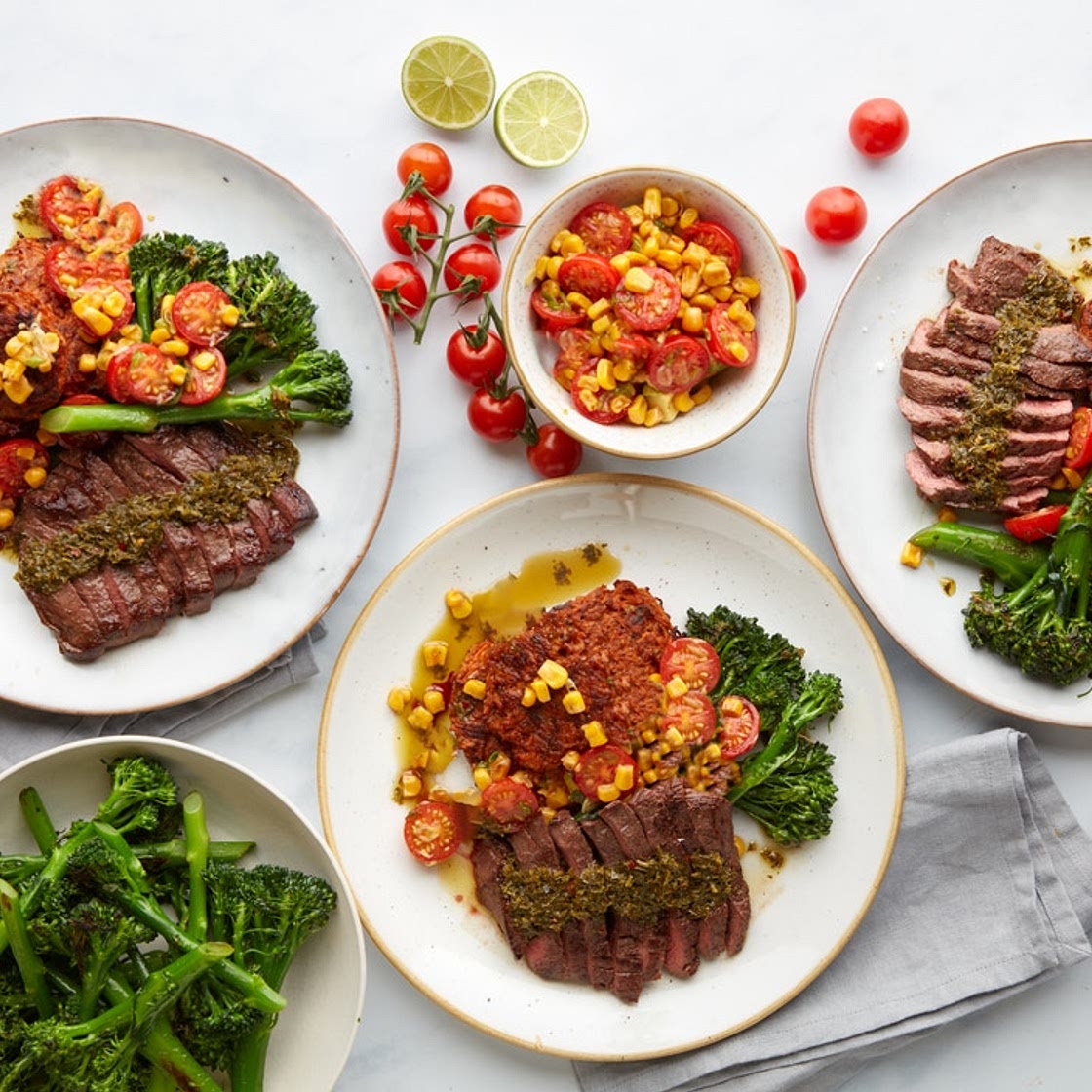 MC - Chimichurri steak with sweet potato fritters