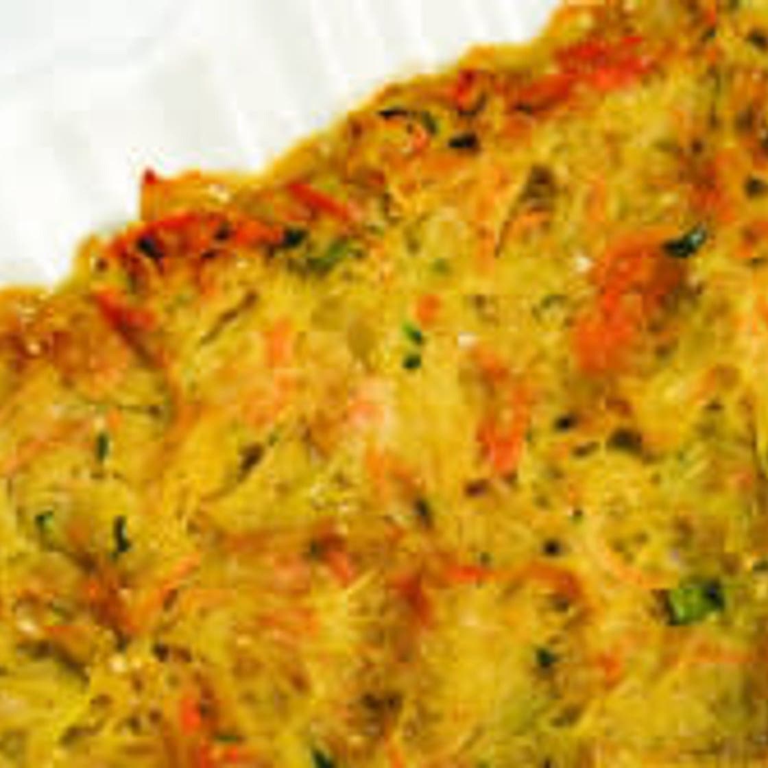 SPAGHETTI SQUASH “NOODLE” PUDDING (KUGEL)