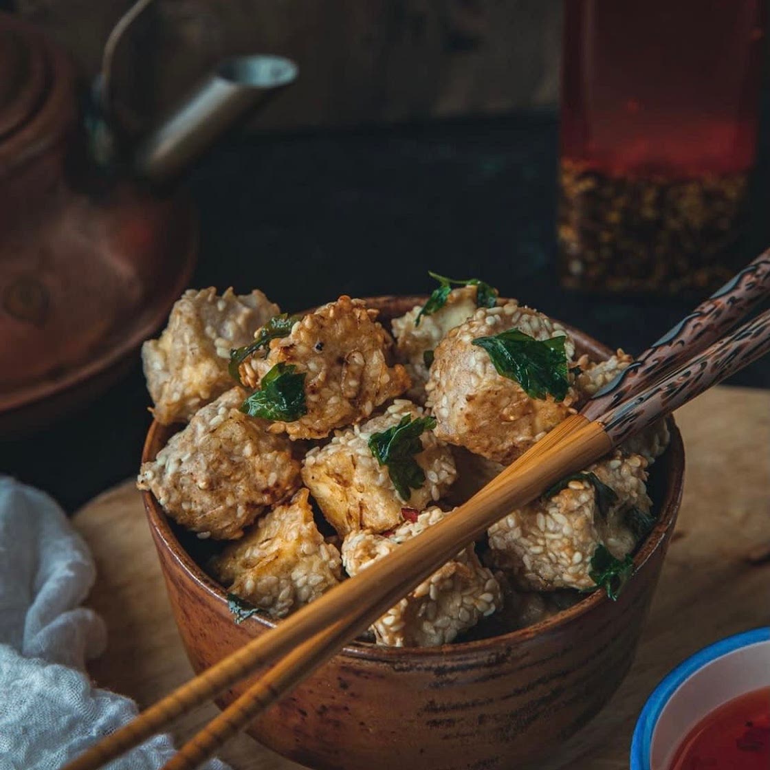 Crispy Sesame-Crusted Tofu