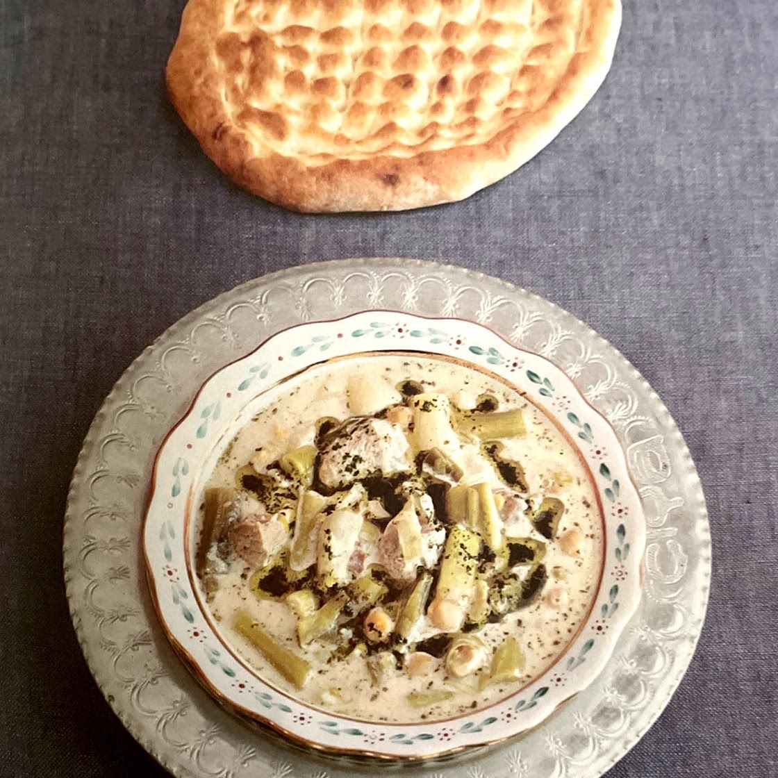 Lamb and garlic stew