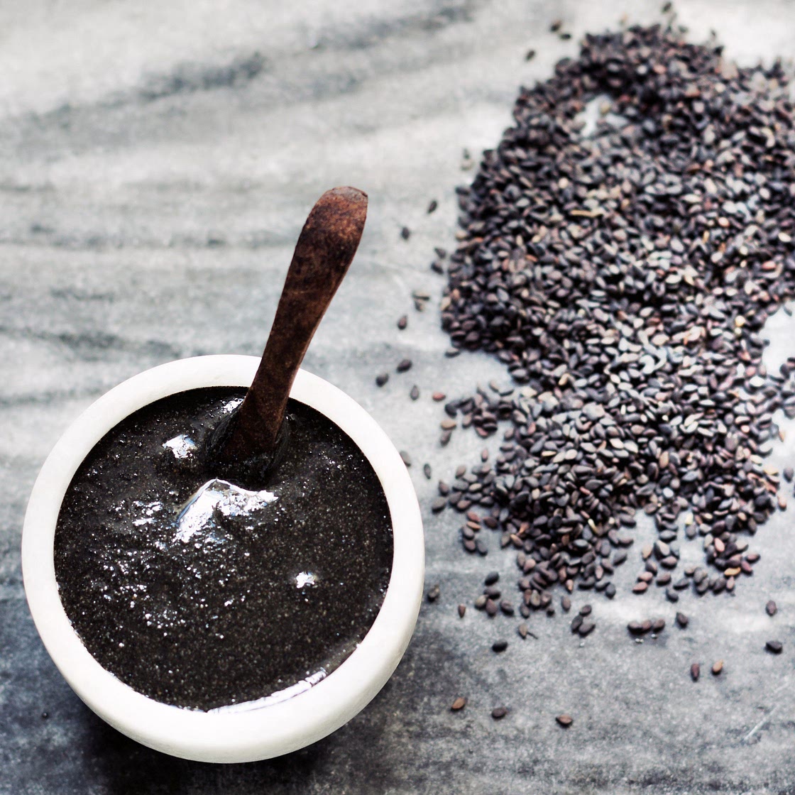 Homemade Chinese Sweet Black Sesame Dessert Soup